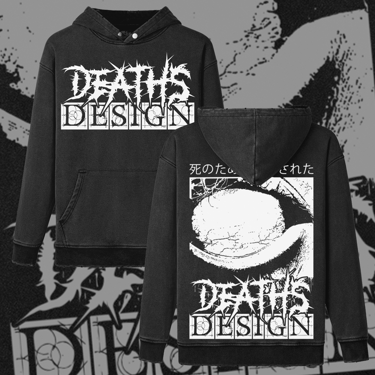 DEATHS DESIGN | Gothic Oversized Hoodie