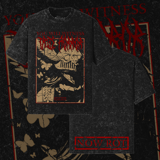 NOW ROT | True Horror | Oversized Gothic Soulsborne Shirt