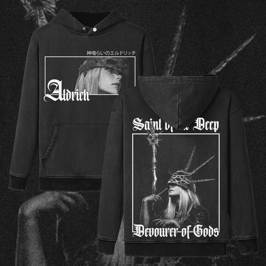 Saint Of The Deep | Aldrich Devourer of Gods | Oversized Gothic Soulsborne Hoodie
