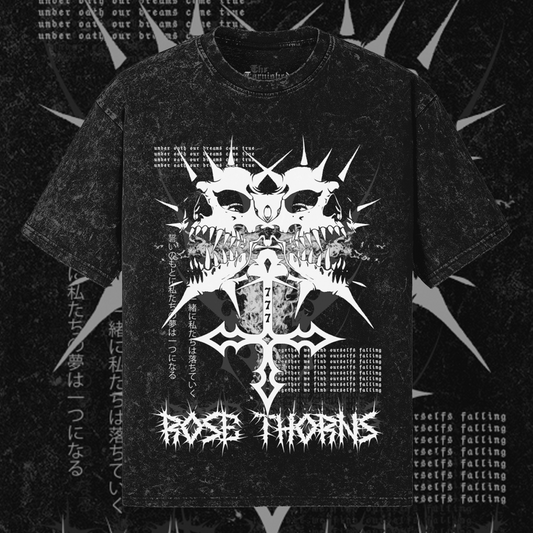 ROSE THORNS | Gothic Oversized Shirt
