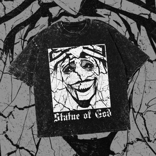 Statue of God | Solo Fan | Oversized Gothic Anime Manga Shirt
