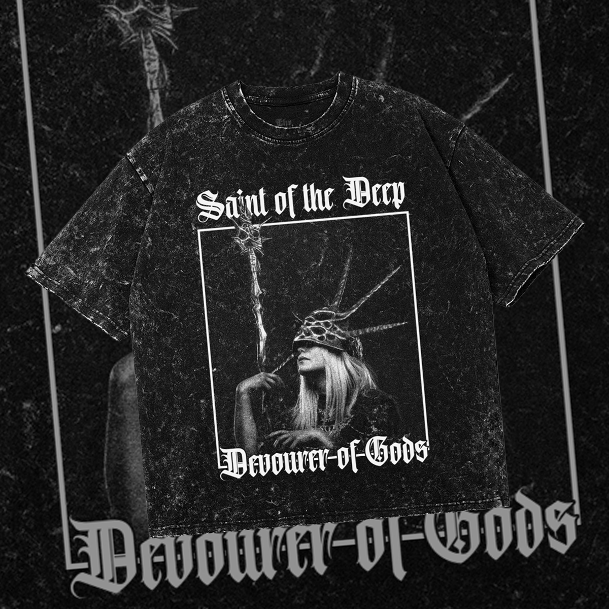 Saint Of The Deep | Aldrich Devourer of Gods | Oversized Gothic Soulsborne Shirt