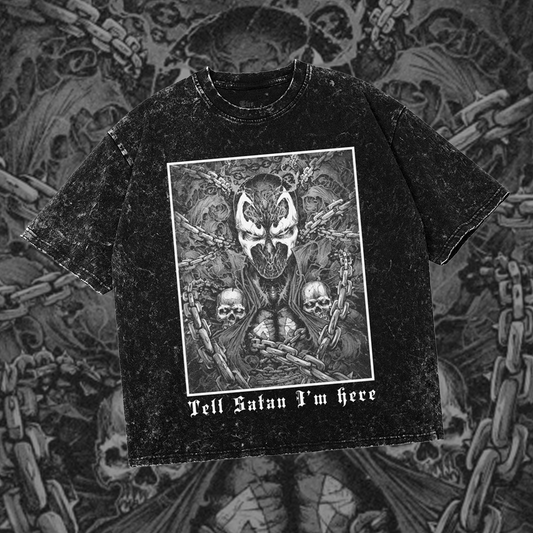 Tell Satan I'm Here | Spawn | Retro Comic Fan | Gothic Oversized Shirt