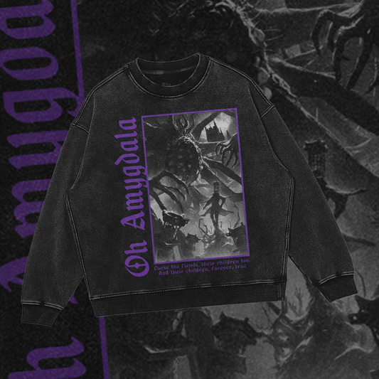 Oh Amygdala | Gothic Soulsborne Oversized Sweatshirt